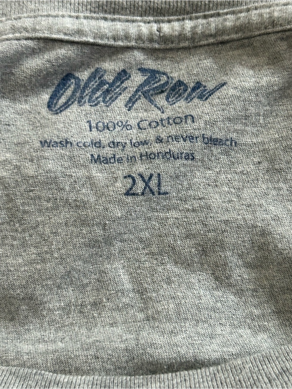 Old Row T-Shirt 2XL Cotton Tee Gray Off Road Jeep Graphic Short Sleeve - Picture 5 of 8
